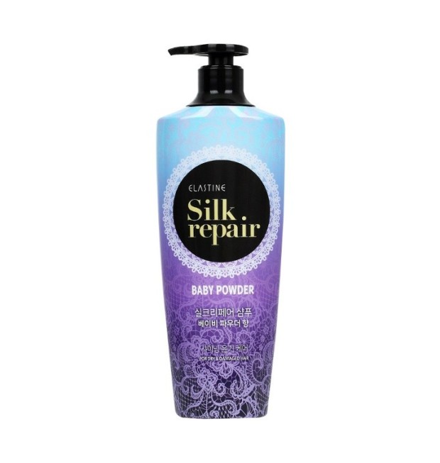 엘라스틴 실크리페어 베이비파우더향 샴푸 550ml